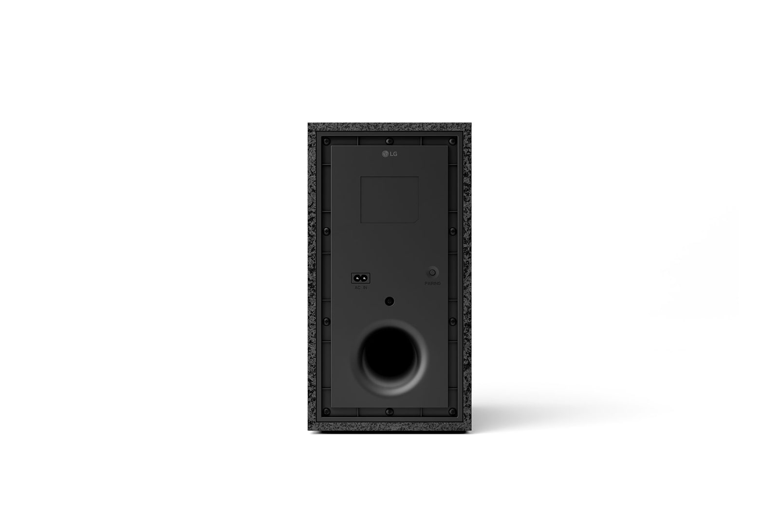 Vinklad vy av LG Soundbar NS70TR:s baksida