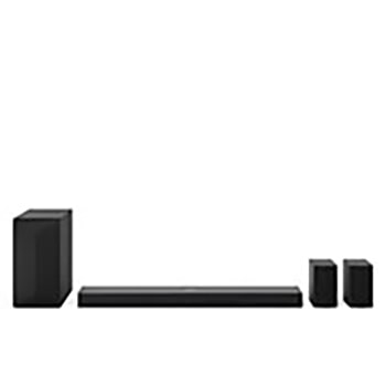 Vy framifrån av LG Soundbar NS70TR och subwoofer