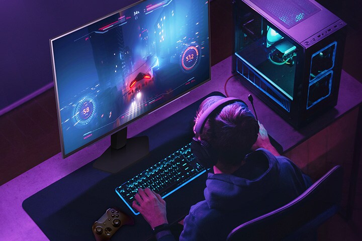 QHD-OLED@240 Hz från HDMI 2.1.	