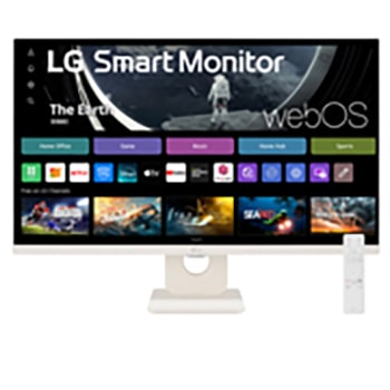Vy framifrån av LG 27" MyView Full HD IPS Smart Monitor | webOS 27U511SA-W