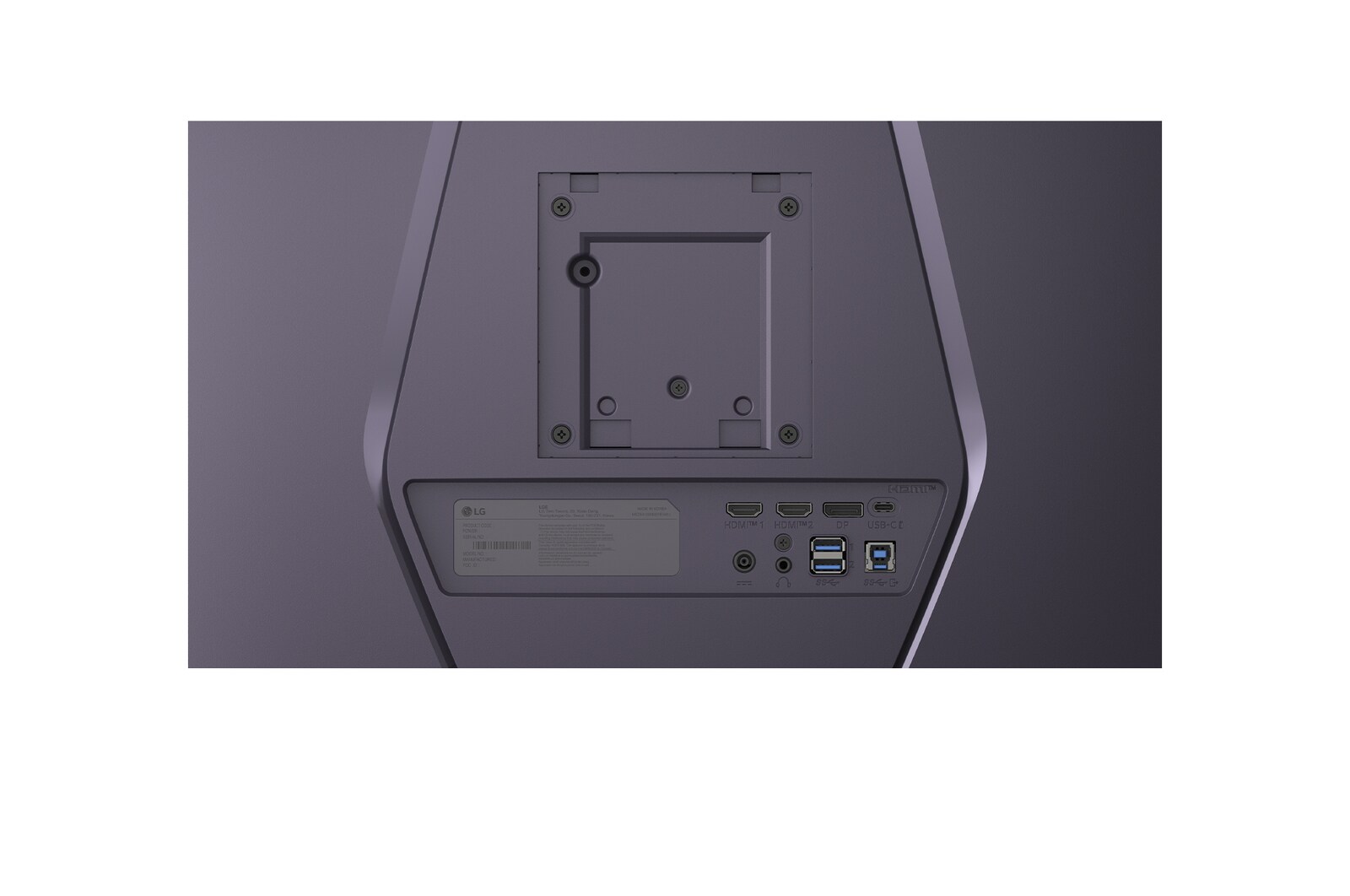 close-up view of the rear emblem lights on