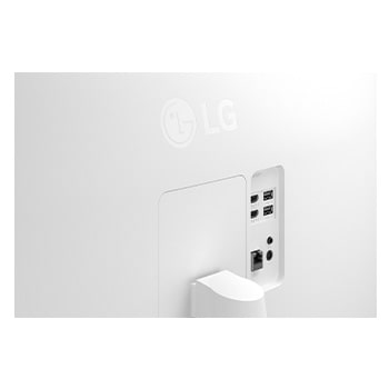 Close-up of rear input ports