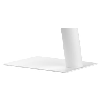 Close-up of monitor stand base