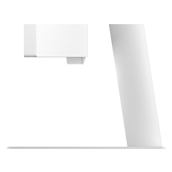 Side view of monitor stand