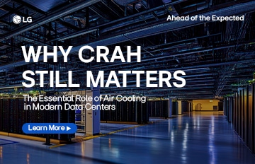LG HVAC blog cover featuring the essential role of air cooling in modern data centers.