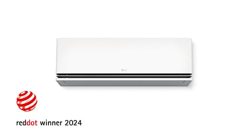 LG DUALCOOL with Red Dot Award 2024 logo