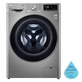 Front view of 8/6kg, AI DD™ Front Load Washer Dryer FV1408H4V