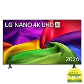 65 Inch LG NANO 4K UHD AI NU80 Smart TV 2026