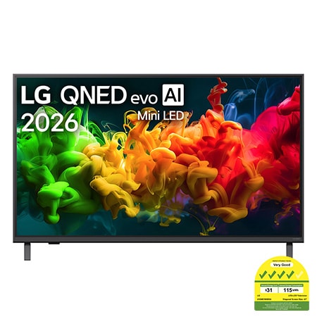 43 inch LG QNED evo AI QNED80 Mini LED 4K Smart TV - 43QNED80BSA | LG ...
