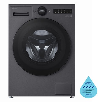 Front view of 10kg, AI Direct Drive Front Load Washing Machine in Essence Graphite FX1410S3GA