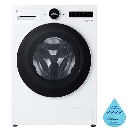 10kg, AI Direct Drive Front Load Washing Machine in Essence White
