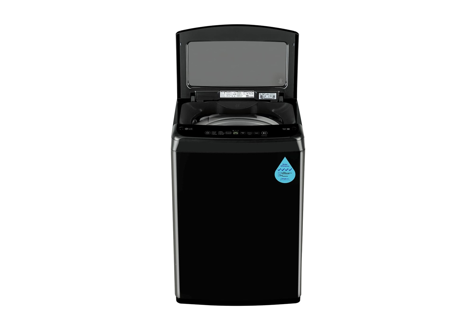 8KG, Top Load Washing Machine, Smart Inverter Control in Onxy Black