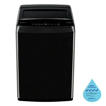Front view of 8KG, Top Load Washing Machine, Smart Inverter Control in Onxy Black T2108VBTO