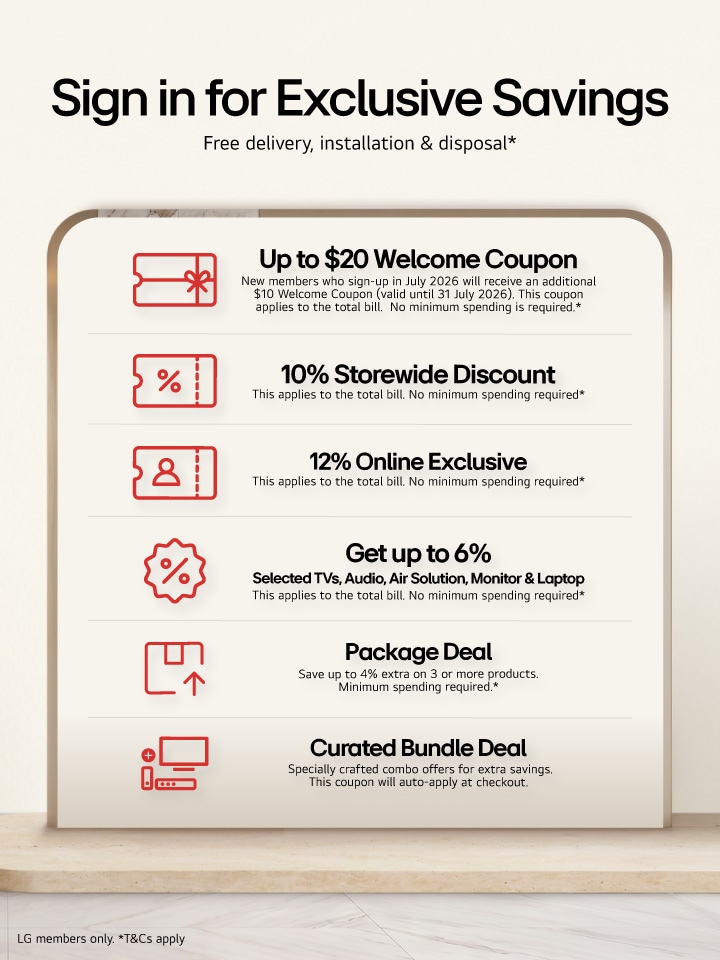 Sign in for Exclusive Savings