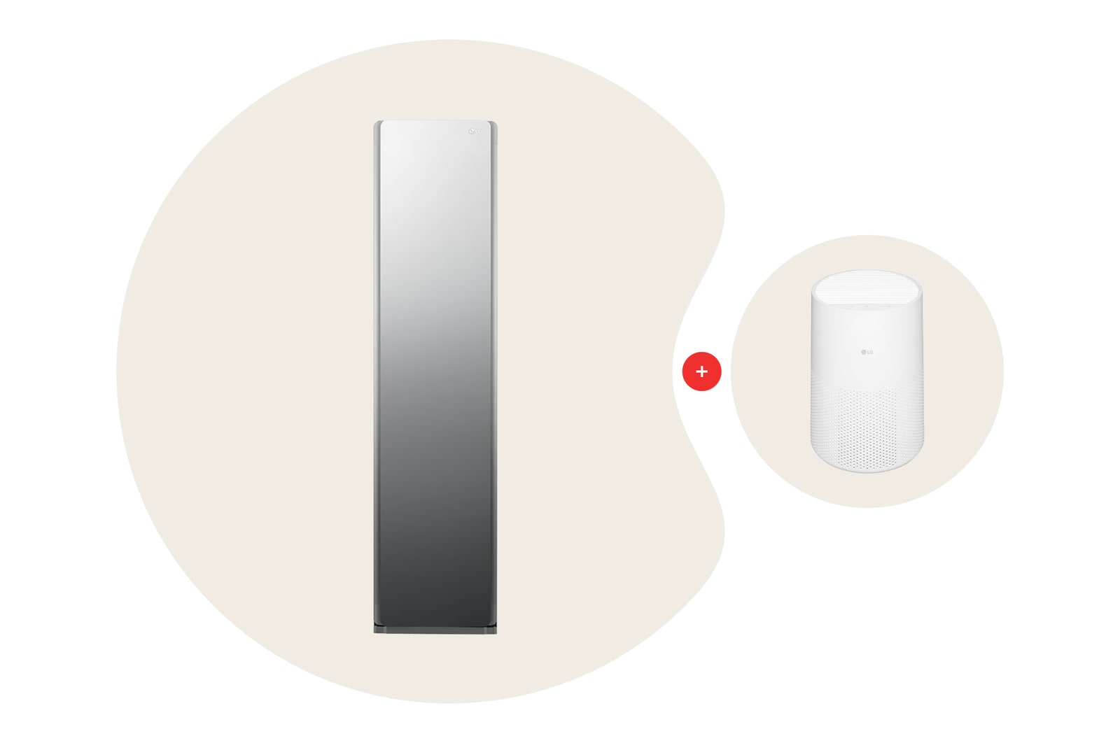 LG Styler® Essence Mirrored Finish Bundle with AeroMini Air
