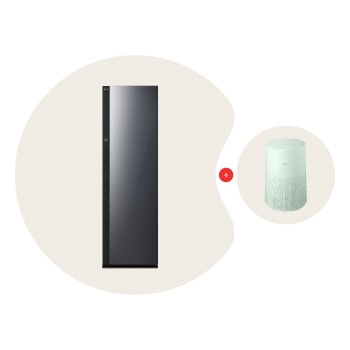 LG Styler® in Black Tint Mirror Bundle with AeroMini Air Purifier