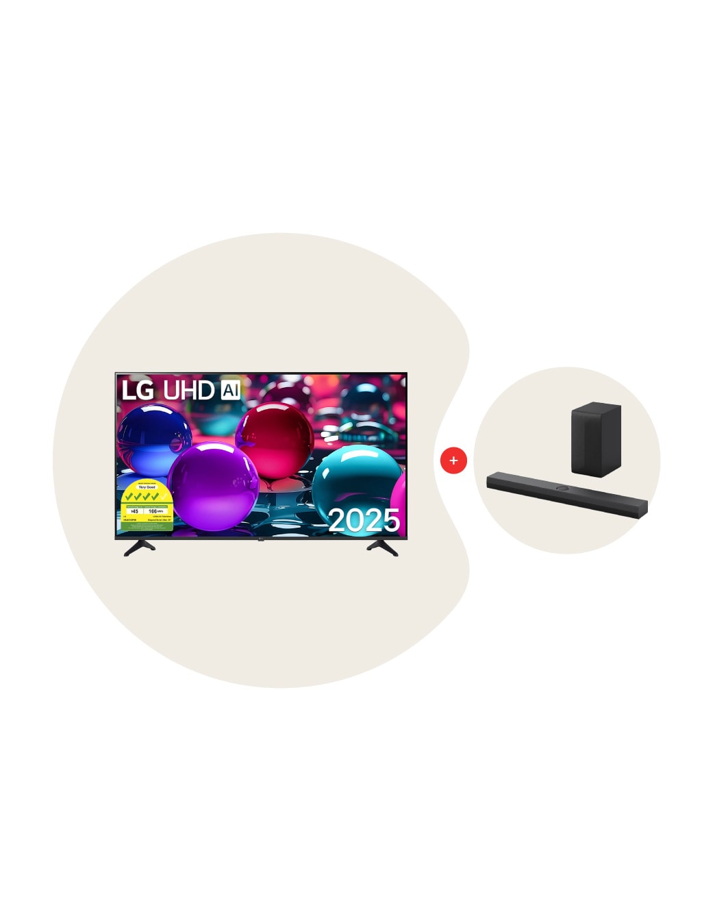 55 Inch LG UHD AI UA73 4k Smart TV Bundle with Soundbar S70TY | LG