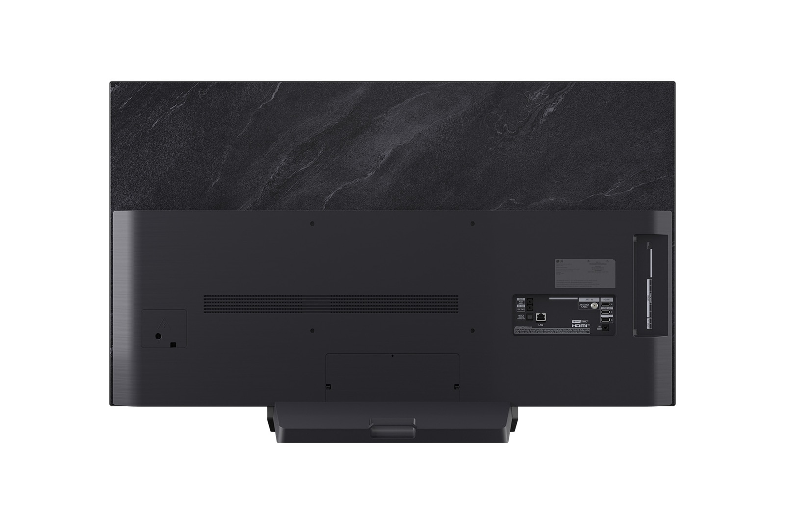 Side view of LG OLED evo AI C5 4K Smart TV.