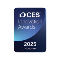 CES Innovation Awards badge with a 2025 Honoree citation.