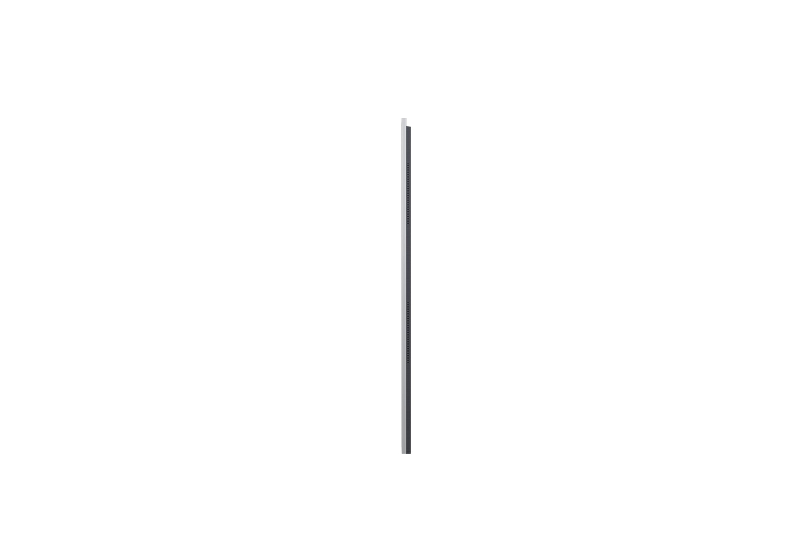 Front view and side view of LG OLED evo AI G5 4K Smart TV showing its length, width, height, and depth dimensions.