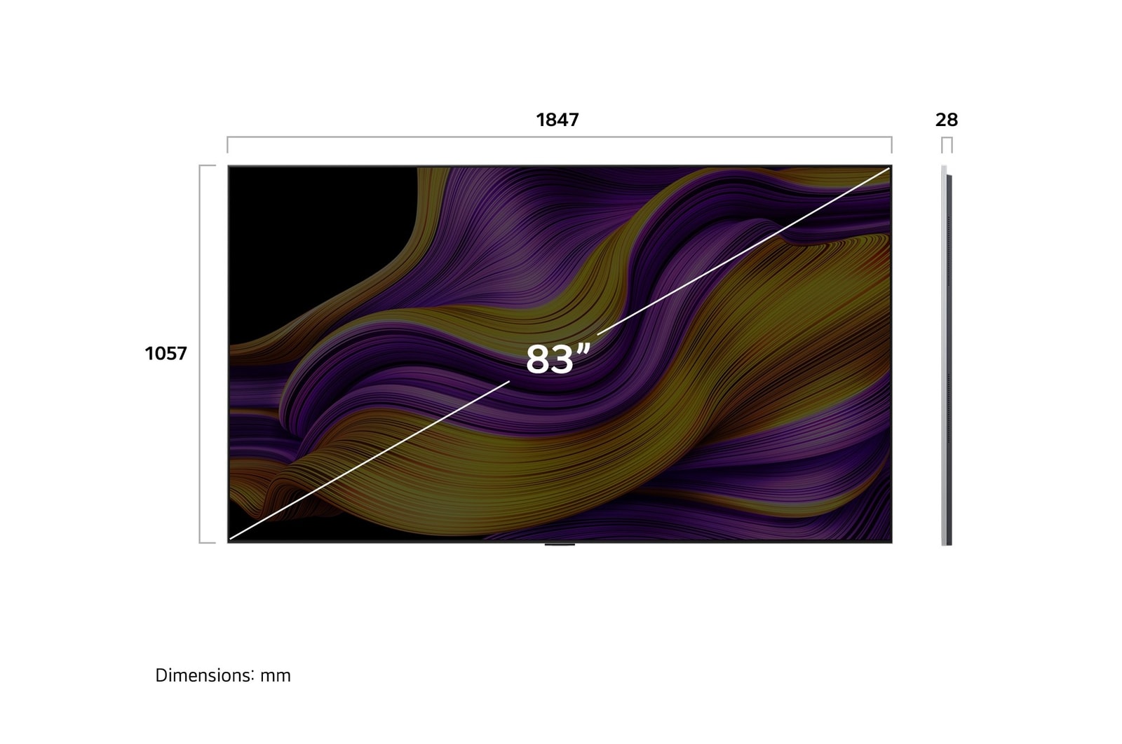 alpha 11 AI Processor Gen2 is against a dark background. It glows with purple and blue light from within illuminating the microchip circuits around it. The title talks about how the processor that is dedicated to LG OLED evo delivers 4K quality, stunning color and brightness with pixel-level precision. Performance statistics are visible. 6.7 times greater AI neural processing, NPU. 2.2 times faster operation, CPU. 3.6 times improved graphics, GPU.
