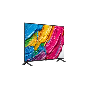 Rear view of LG QNED80 TV