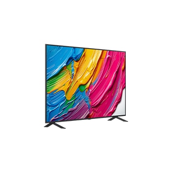 Rear view of LG QNED80 TV