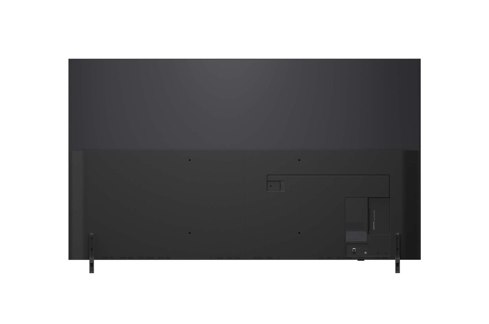 Rear view of LG QNED82 TV