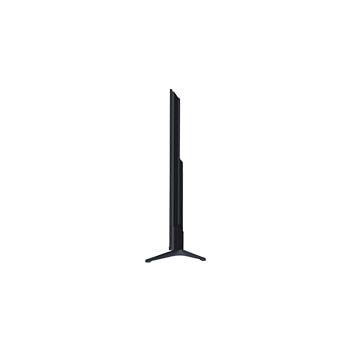 Left-facing side view of LG UHD UA73 TV.