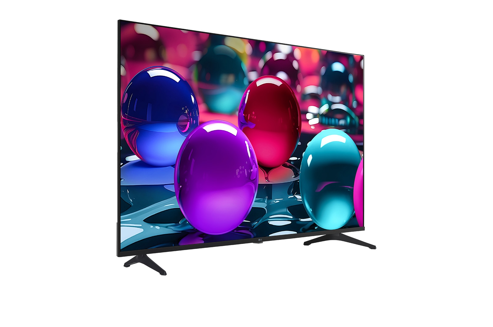 Rear view of LG UHD UA73 TV.