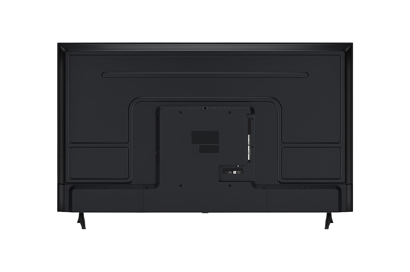 Left-facing side view of LG UHD UA73 TV.