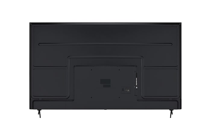 Rear view of LG UHD UA75 TV.