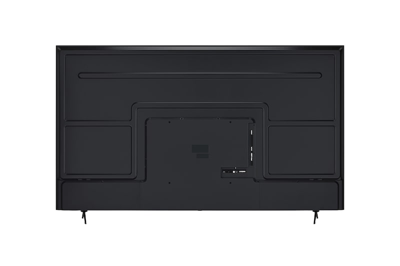 Rear view of LG UHD UA75 TV.