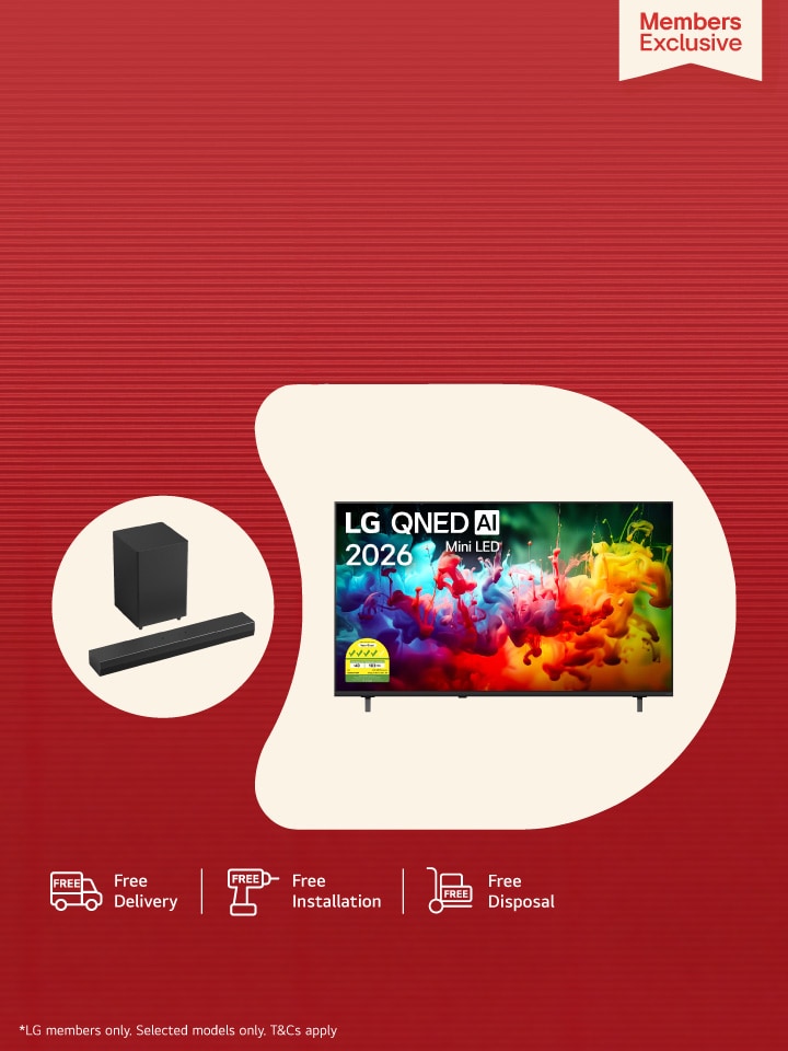 GET A FREE SOUNDBAR WORTH $249!