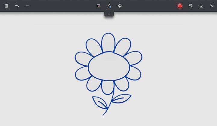 LG StanbyME 2 Max LX6 Movable Screen featuring ‘Let’s Draw’ uses Generative AI options to transform a simple drawing into various art styles, including illustrations, cartoons, and character designs.