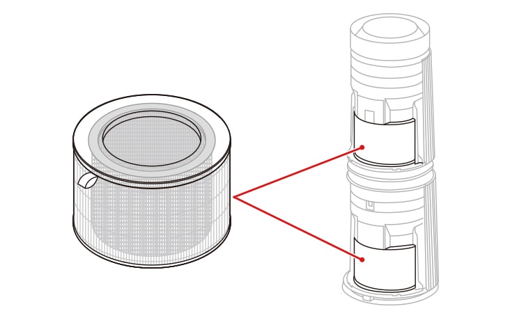 When the back cover of the product is opened it is mounted on the lower part