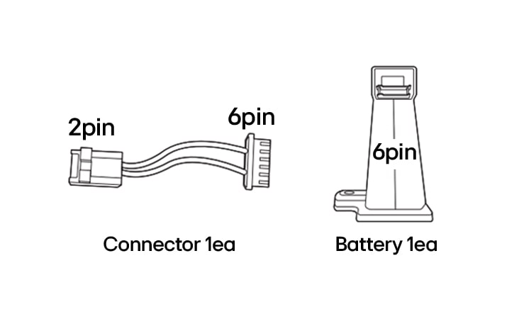 Prepare a replacement battery and a compatible connector
