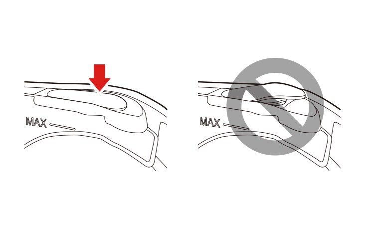 Close the water inlet cap tightly If the water inlet cap is not closed properly water may leak