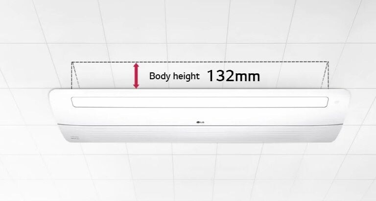 The body height of 1 way cassette is 132mm.