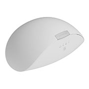 Front view of LG PuriCare™ Wearable Air Purifier Case in white
