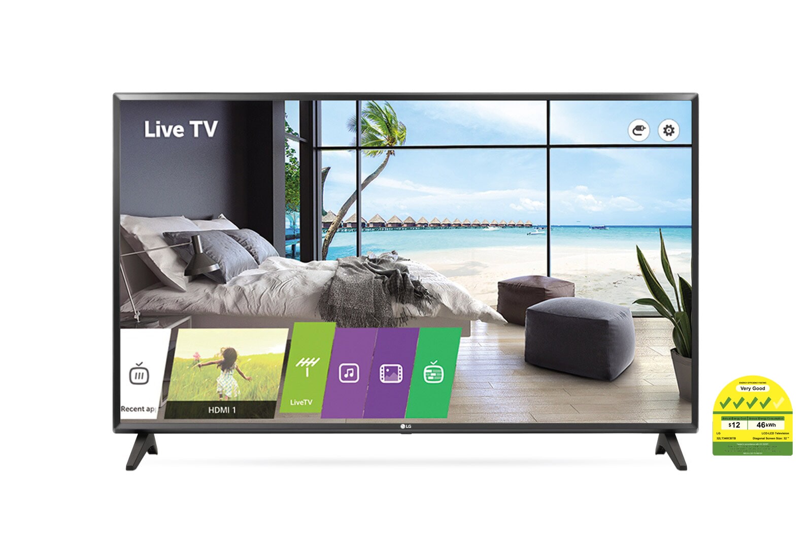 Front view of 32&#34; Essential Commercial TV 32LT340CBTB