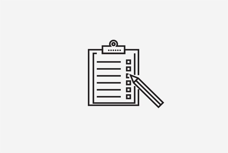 Document icon with checklist.