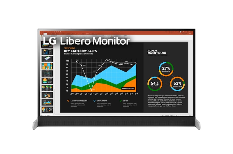 LG Libero 27" QHD IPS Display Monitor, 27BQ70QC-S