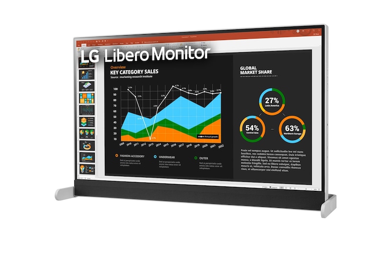 LG Libero 27" QHD IPS Display Monitor, 27BQ70QC-S