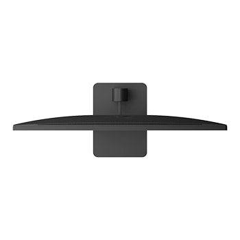 Top view of LG UltraFine monitor highlighting its slim form factor