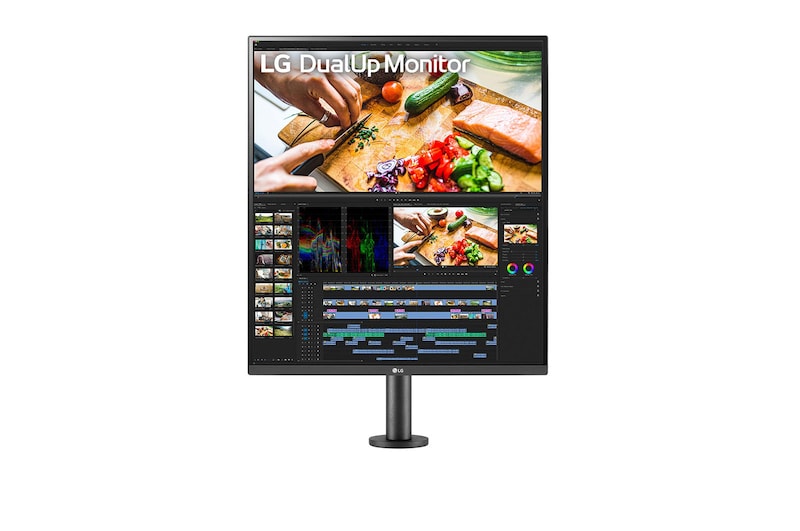 LG Dualup Ergo 27.6" SDQHD Nano IPS Display Monitor, 28MQ780-B