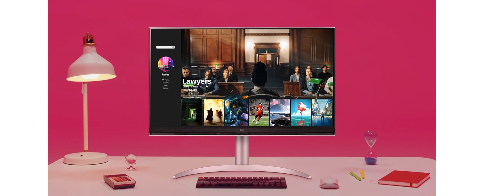 美品送込  LG SMART Monitor 32SQ730S-W 32SQ730S-H | モニター | LG JP