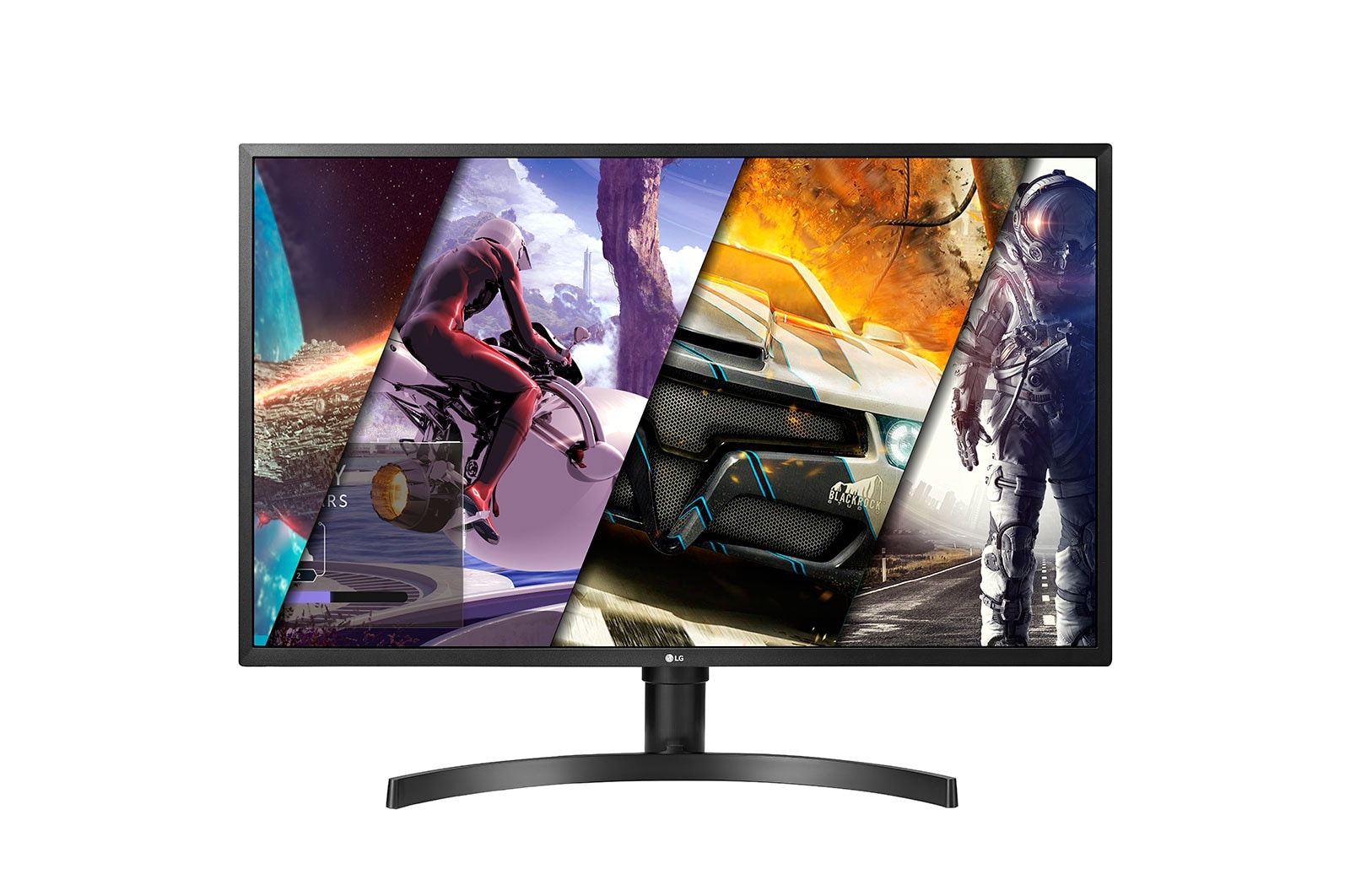 Front view of 32” UHD 4K Monitor with HDR10 with HDR10 32UK550-B