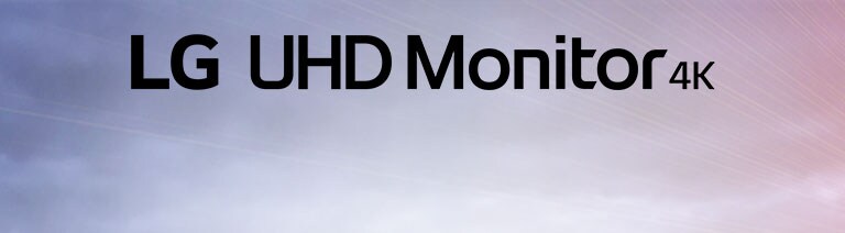 Banner with text "LG UHD Monitor 4K"