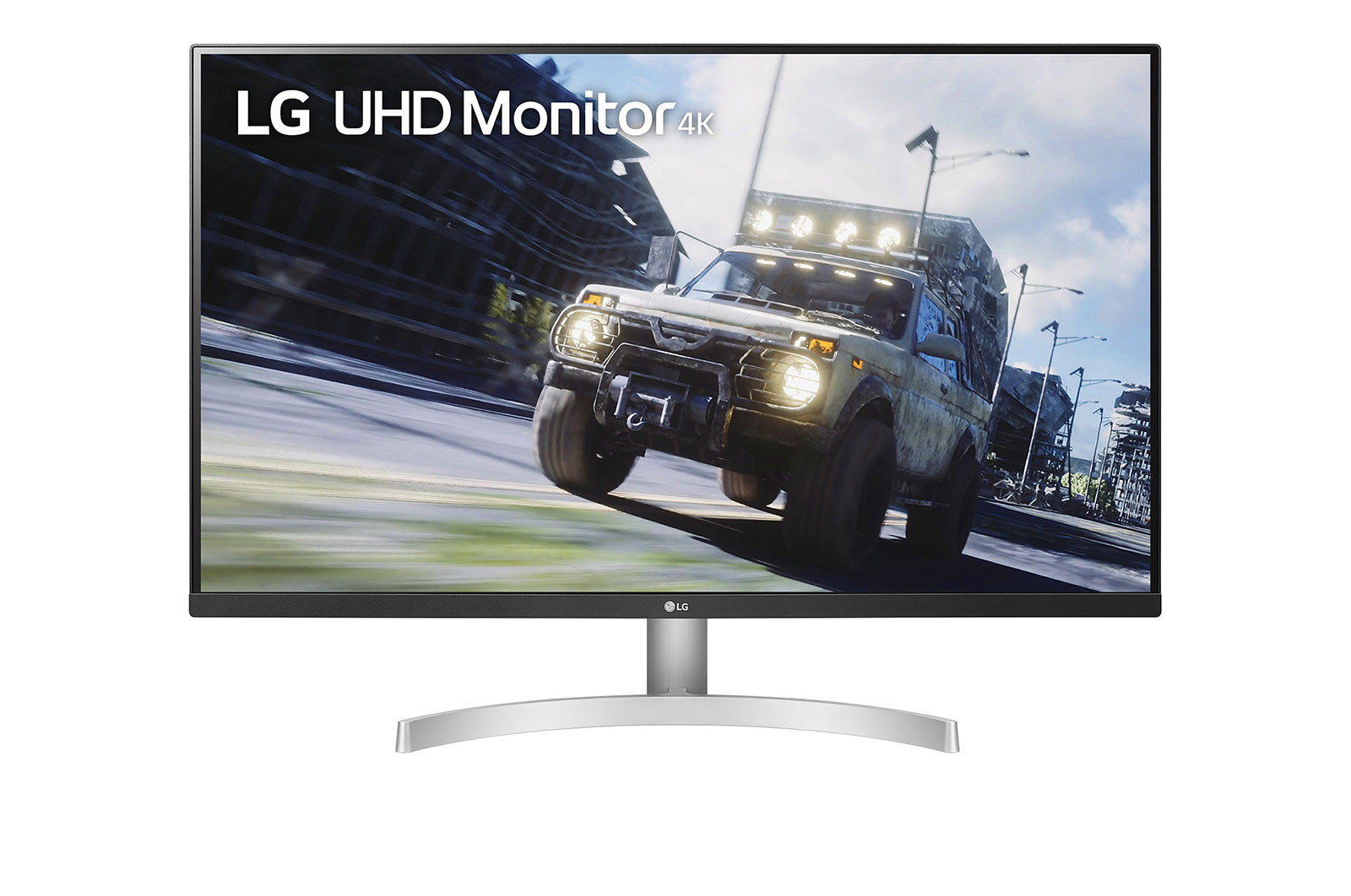 Front view of LG 31.5'' UHD 4K HDR Monitor with AMD FreeSync™ 32UN500-W